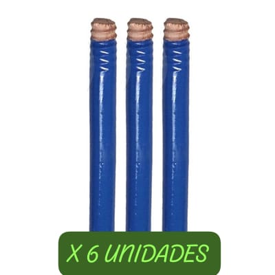 Cabo Madera Forrada - PACK X 6