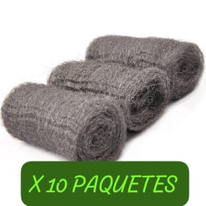 Lana de acero x 40grs - PACK X 10 UNIDADES