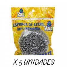 You! Esponja acero Gigante x 30grs X 5 UNIDADES