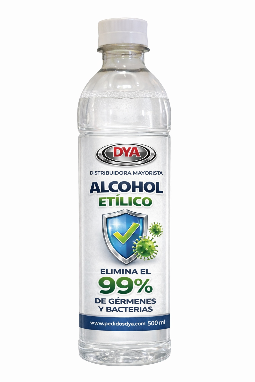 Alcohol Etilico al 70% x 500ml ENVASE ETIQUETADO NEGOCIOS