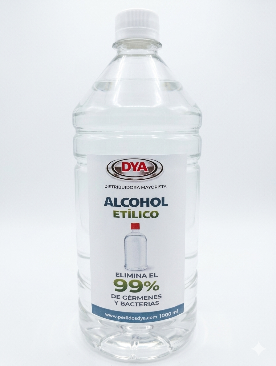 Alcohol al 70% X 1000ml ENVASE ETIQUETADO NEGOCIOS