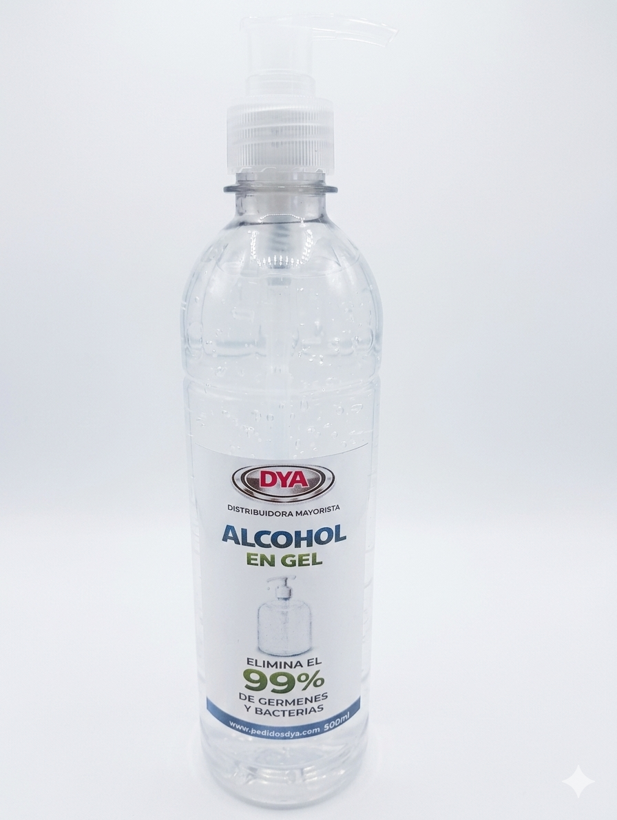 Alcohol en gel x 500ml Con Bomba ETIQUETADO NEGOCIOS