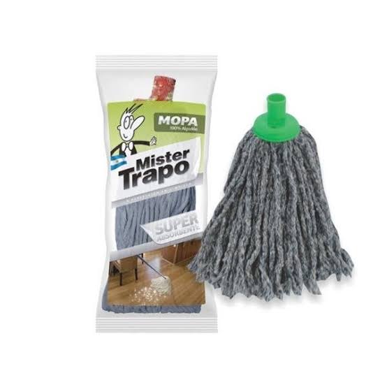 Mopa gris Mr trapo 100% Algodon