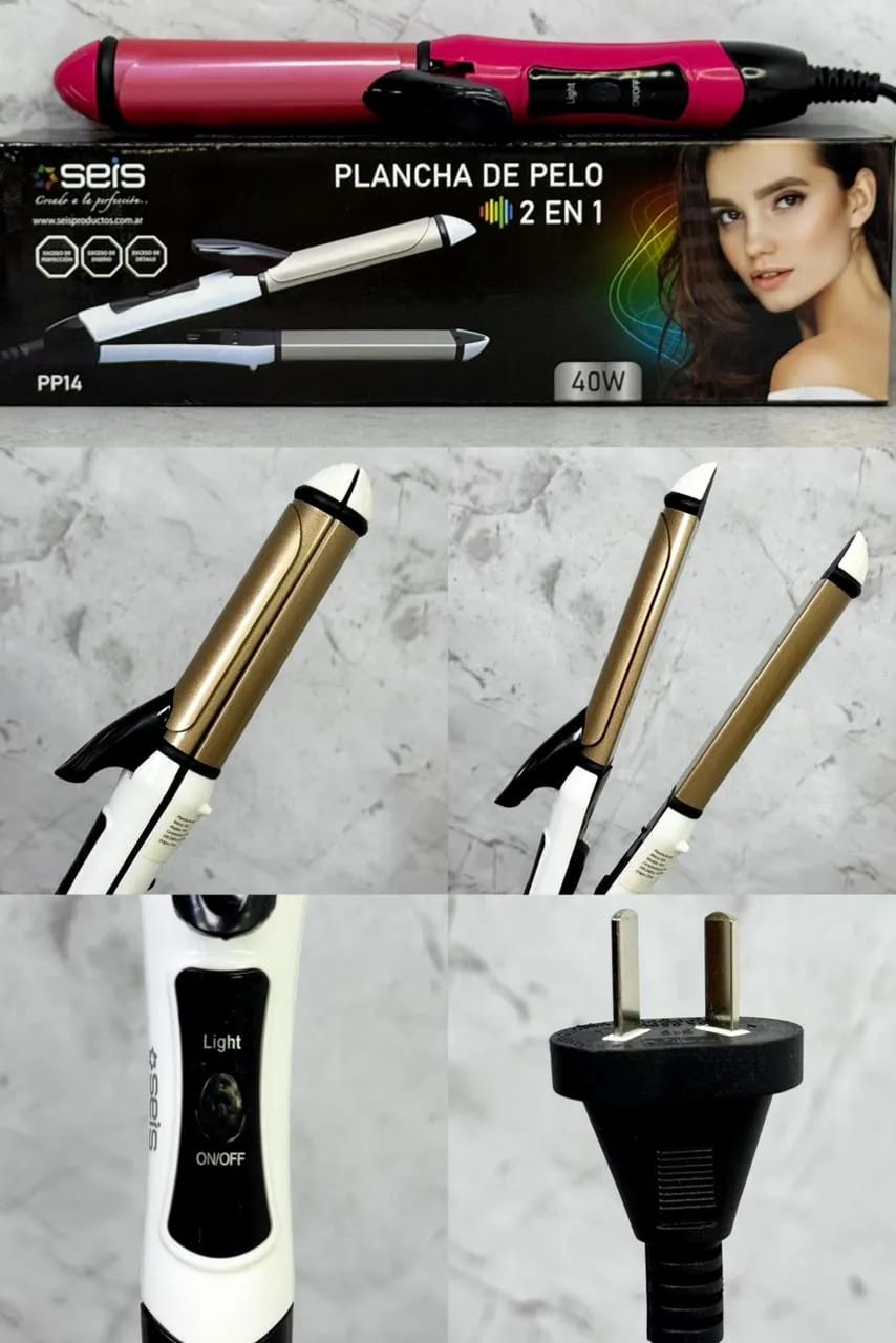 Plancha de Pelo 2 en 1